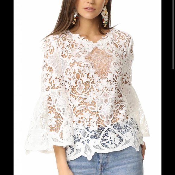 Kobi Halperin Tops - Kobi Halperin Mallory Lace Blouse
